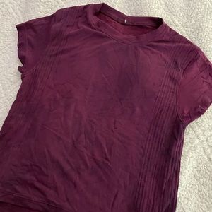 Deep Purple Lululemon Running Tee - Size 2
